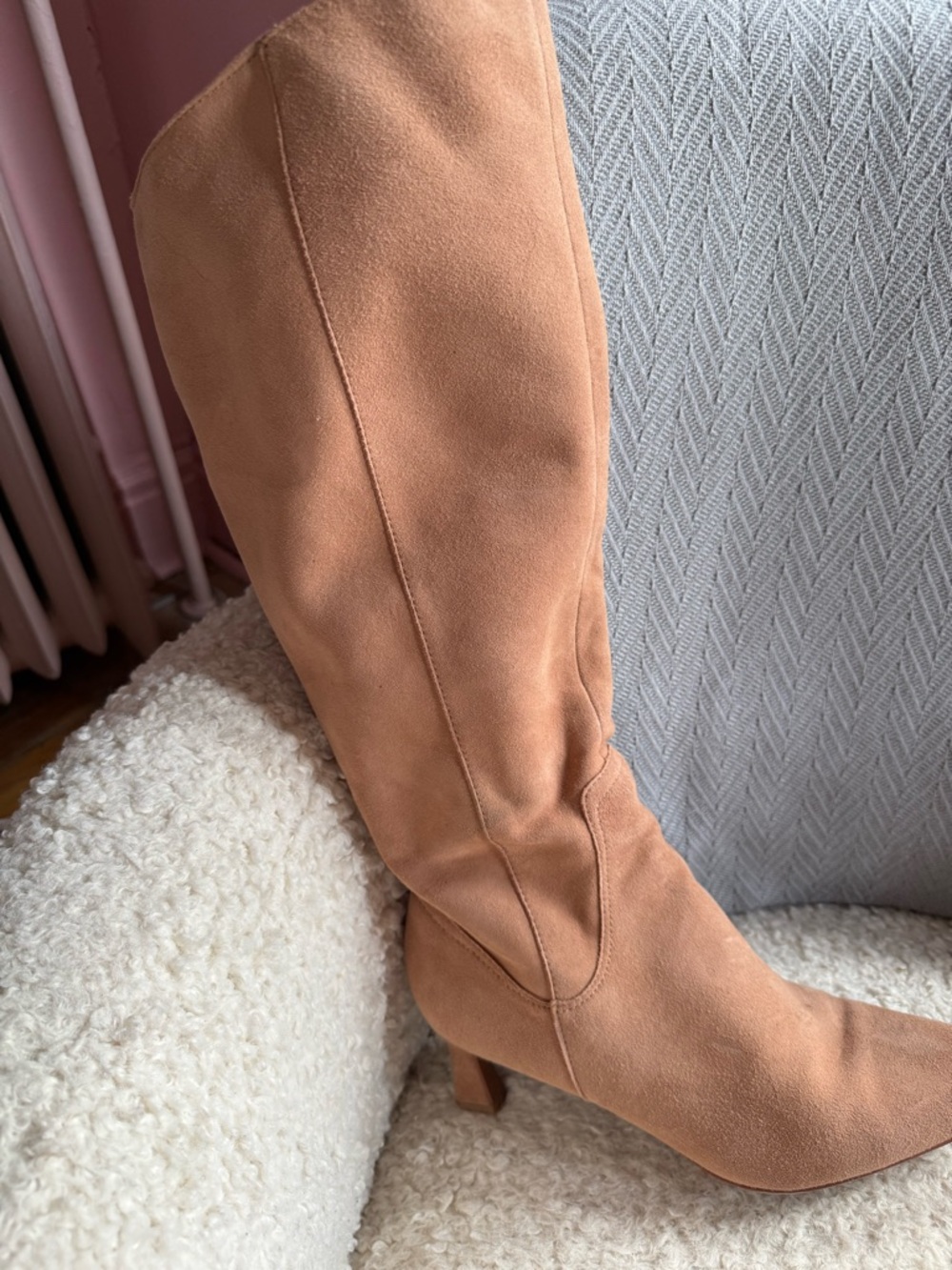 Naturalizer Deesha Suede Knee-high Boots in Tan - Picture 13 of 16